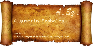 Augusztin Szabolcs névjegykártya